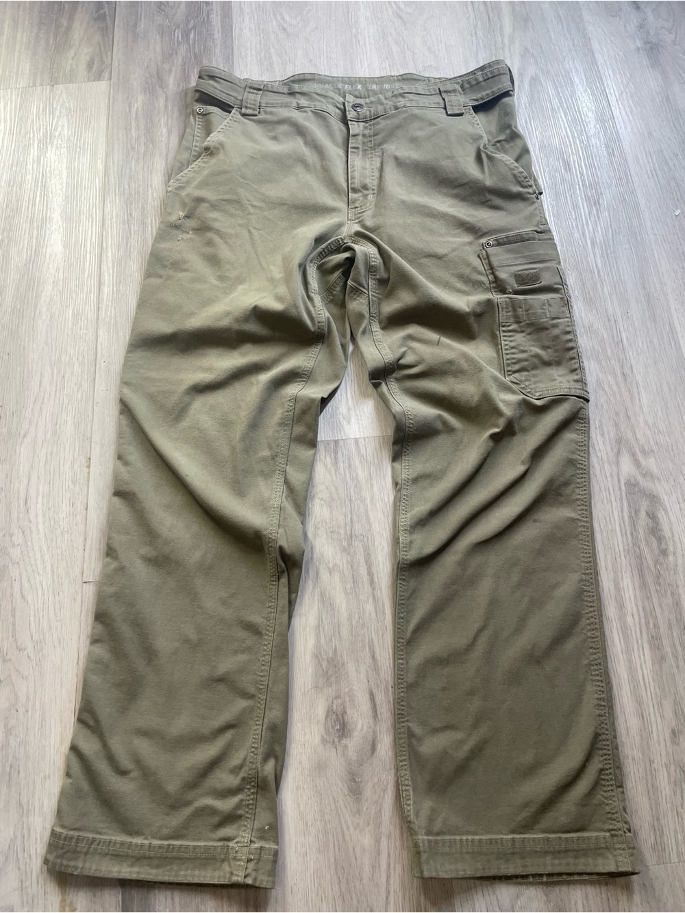 Duluth Trading Co Olive Cargo Work Pants